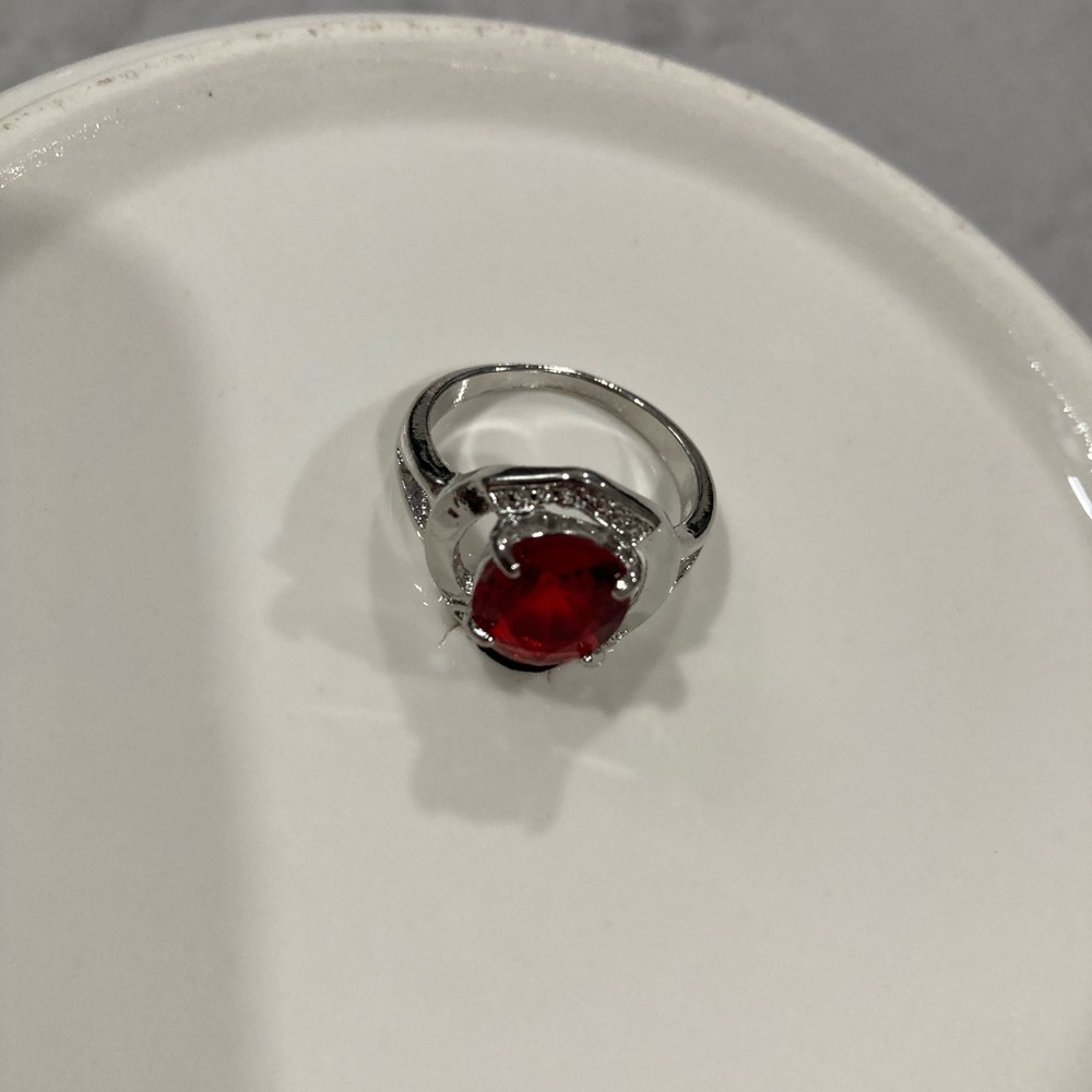 Red ring, never worn